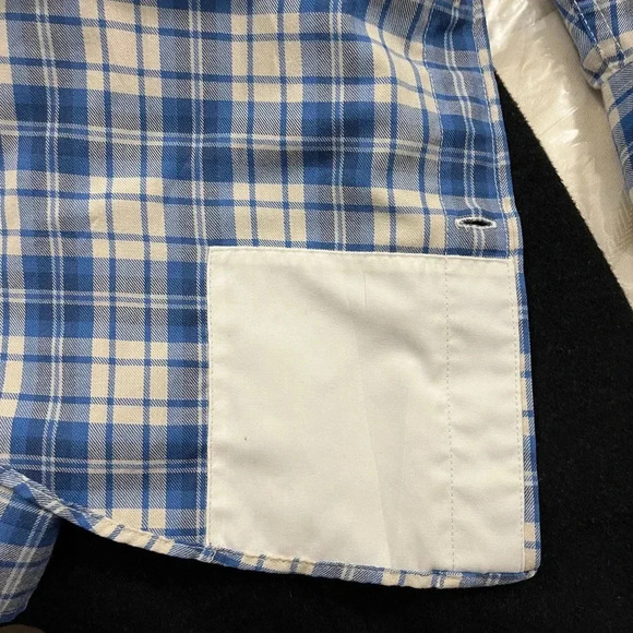 Vineyard Vines Harbor Blue White Flag Plaid Long Sleeve Shirt, Men’s Size Medium - Picture 14 of 14